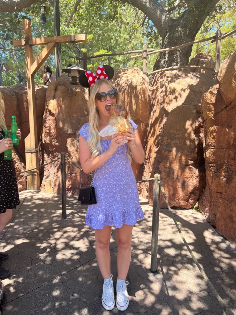 Zara Lavender Floral Ruffle Hem Mini Dress - Size Small